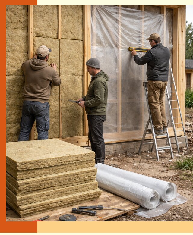 Утепление каркасного дома в Фурманове под ключ с гарантией качества