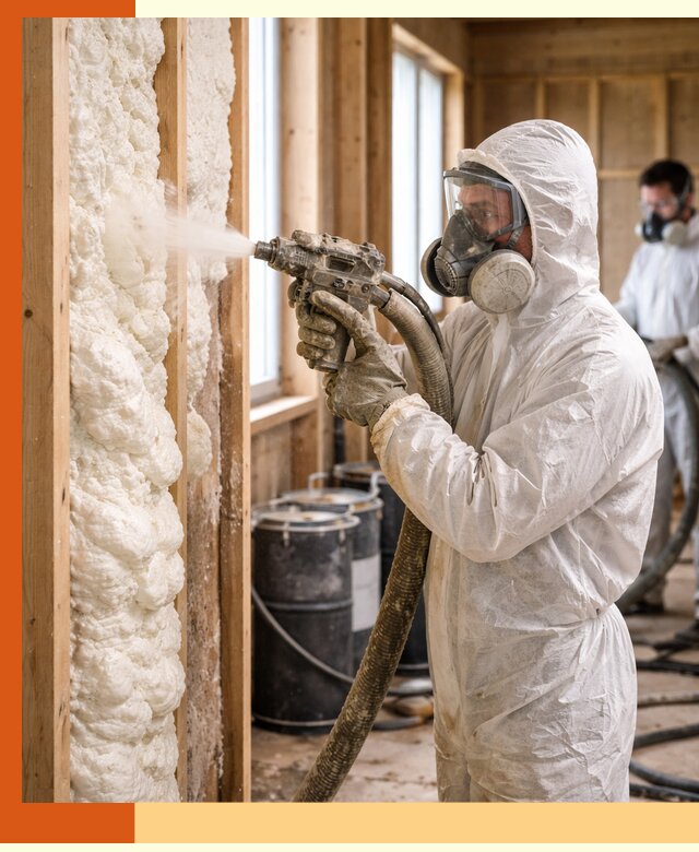 Утепление каркасного дома пенополиуретаном в Фурманове