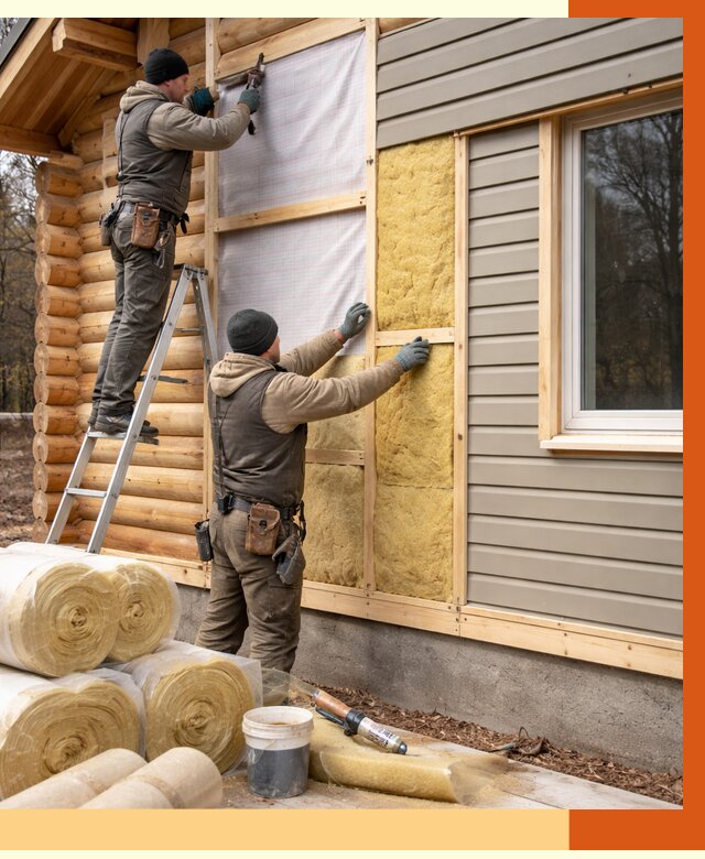 Утепление деревянного дома в Фурманове от 6317 руб./м2 — заказать работы | ТепломастерФрв