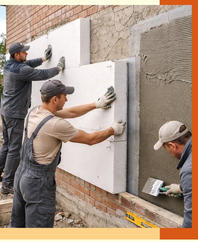 Утепление кирпичного дома в Фурманове от 4279 руб. под ключ | ТепломастерФрв