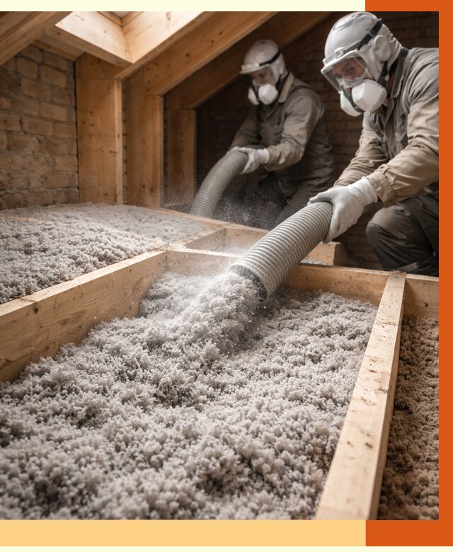 Утепление коттеджа эковатой в Фурманове от 2547 руб./м² — комплексная задувка и монтаж | ТепломастерФрв