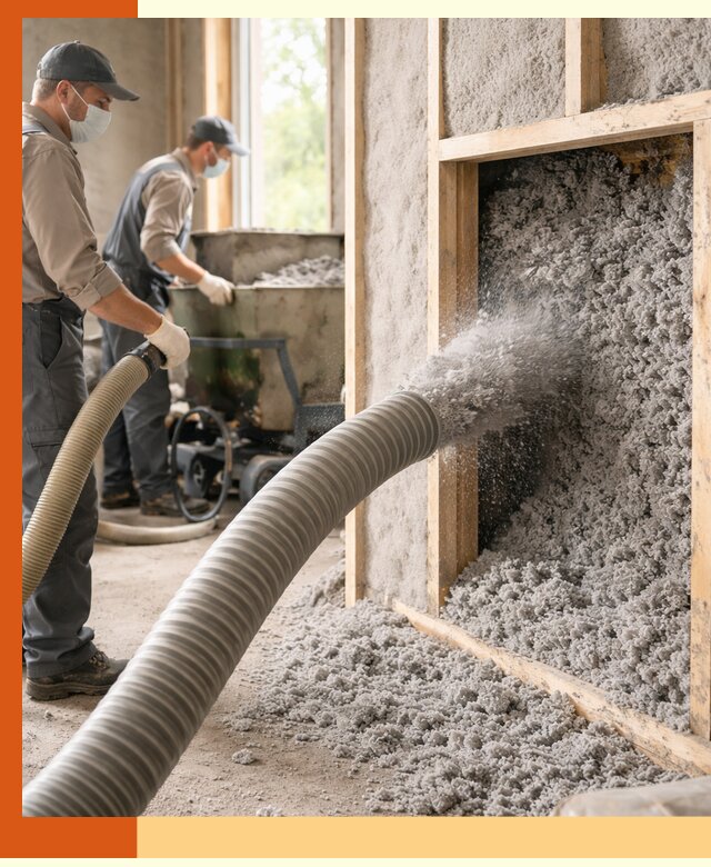 Утепление коттеджа эковатой в Фурманове с гарантией качества