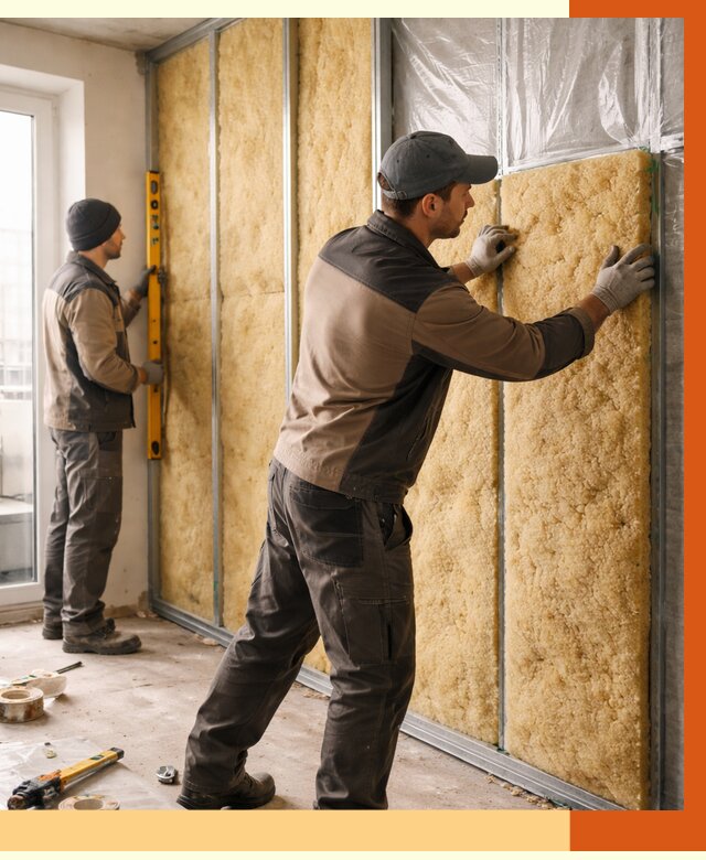 Утепление квартиры изнутри в Фурманове от 4432 руб. за м2 | Проф. работы ТепломастерФрв