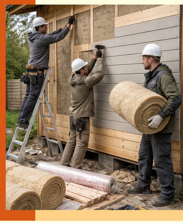 Утепление бани снаружи в Фурманове профессионально и надежно