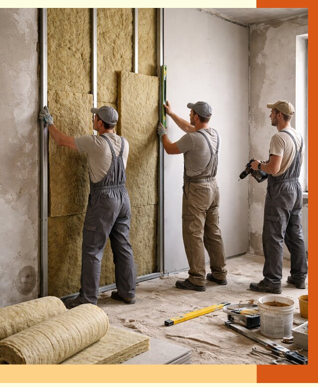 Утепление стен изнутри в Фурманове от 2292 руб/м² под ключ | ТепломастерФрв