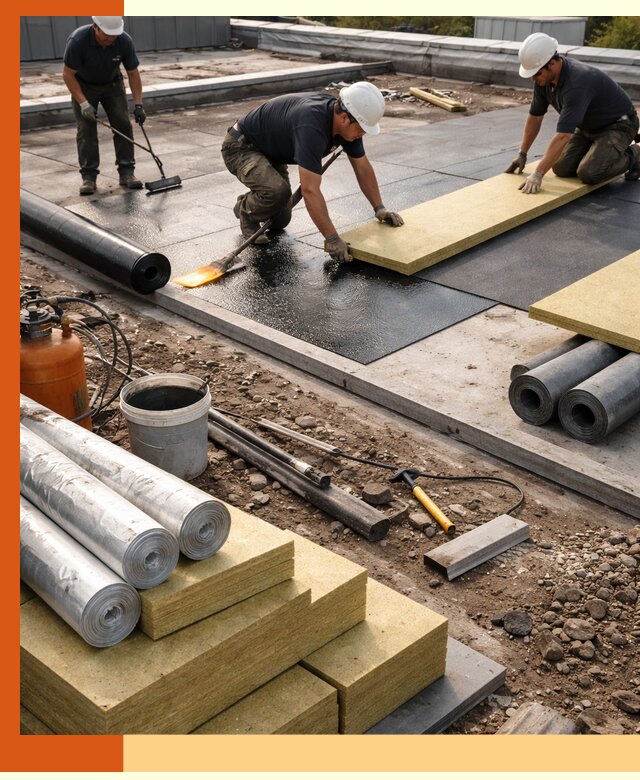 Утепление плоской крыши в Фурманове — надежная теплоизоляция и герметизация