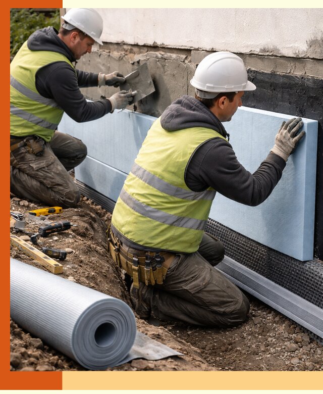 Утепление фундамента снаружи в Фурманове — профессиональная теплоизоляция