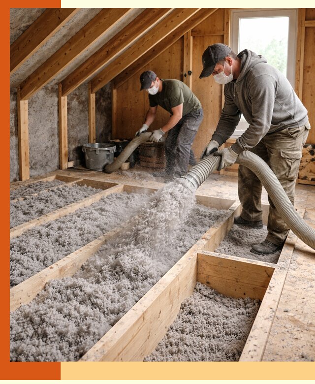 Утепление мансарды эковатой в Фурманове с гарантией качества