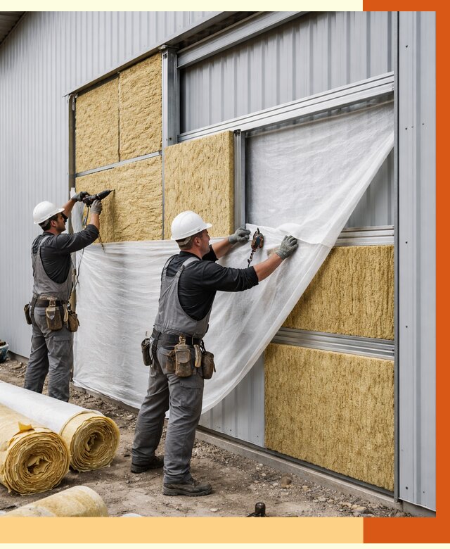 Утепление металлического склада в Фурманове от 4585 руб/м2 — комплексное утепление под ключ | ТепломастерФрв