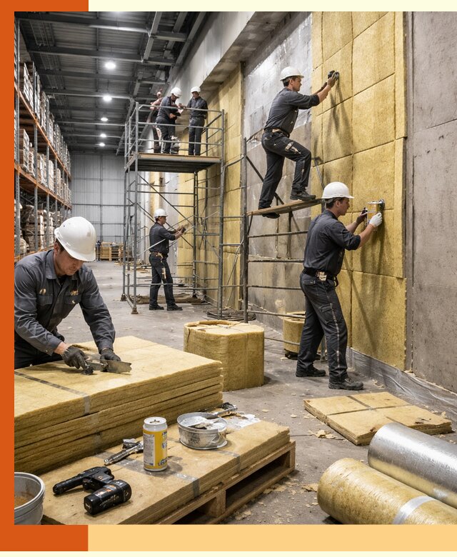 Утепление логистического центра в Фурманове качественно и экономично