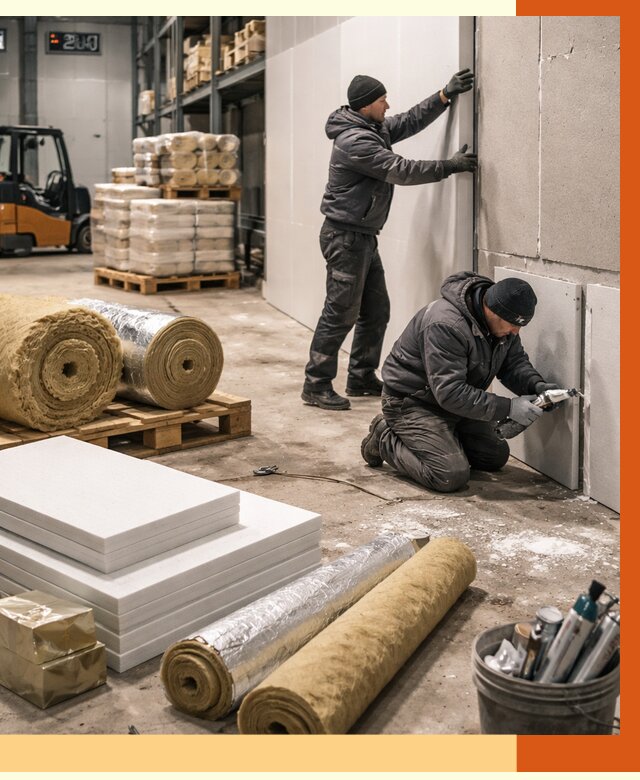 Утепление холодного склада в Фурманове от 8660 руб/м2 — комплексное под ключ | ТепломастерФрв