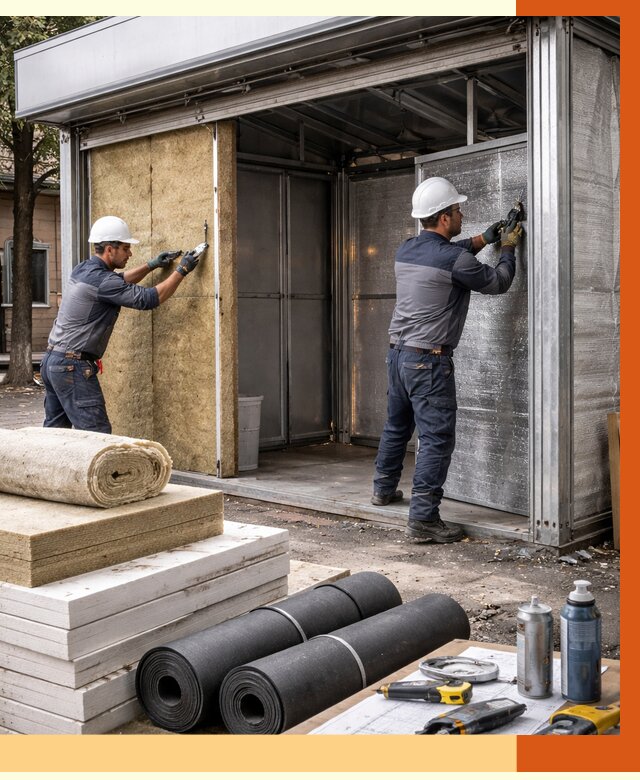 Утепление павильона шаурма в Фурманове под ключ от 1223 руб. за м² | ТепломастерФрв