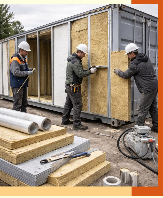 Утепление морского контейнера в Фурманове от 3821 руб. под ключ | ТепломастерФрв