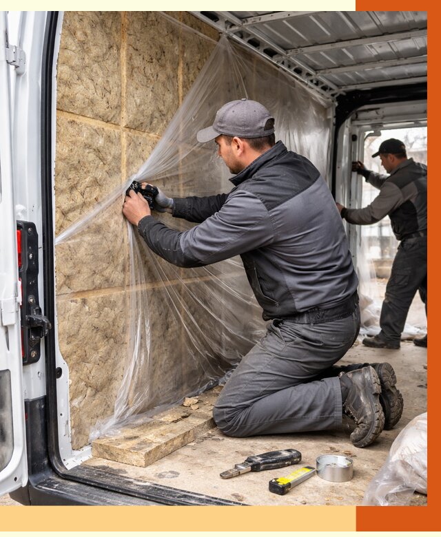 Утепление фургона в Фурманове от 16810 руб/м2 — утепление фургона ППУ и кузова | ТепломастерФрв