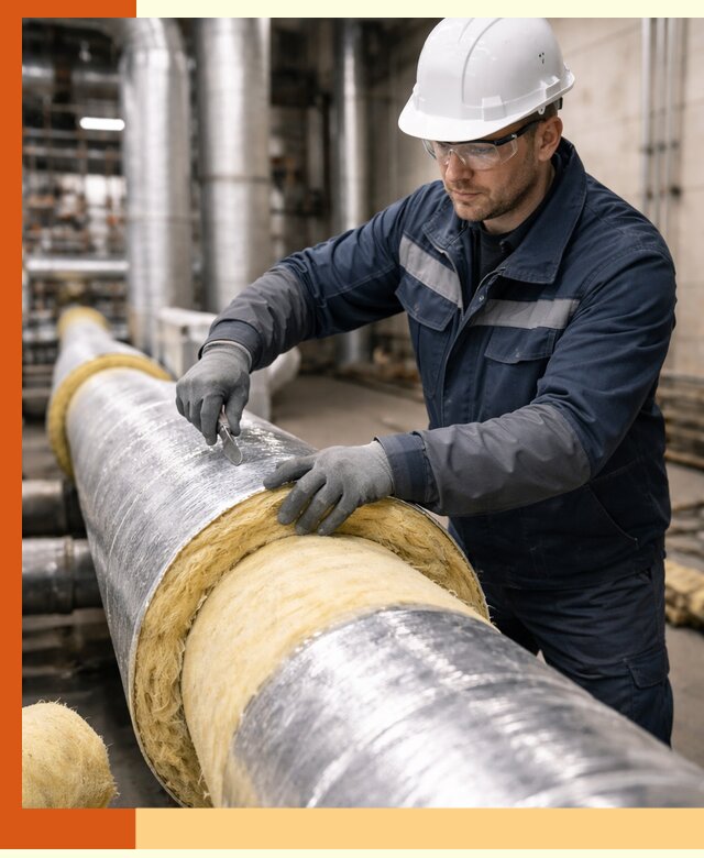 Утепление технологического оборудования и заводских установок в Фурманове