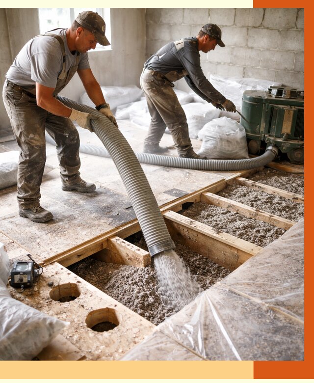 Заполнение пустот перекрытий в Фурманове от 4585 руб. под ключ | ТепломастерФрв