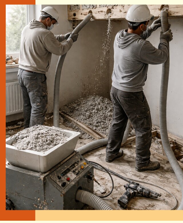 Заполнение пустот перекрытий пеной и наполнителями в Фурманове