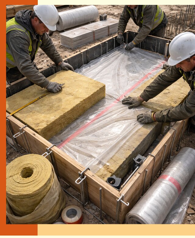 Теплоизоляция опалубки для строительства в Фурманове