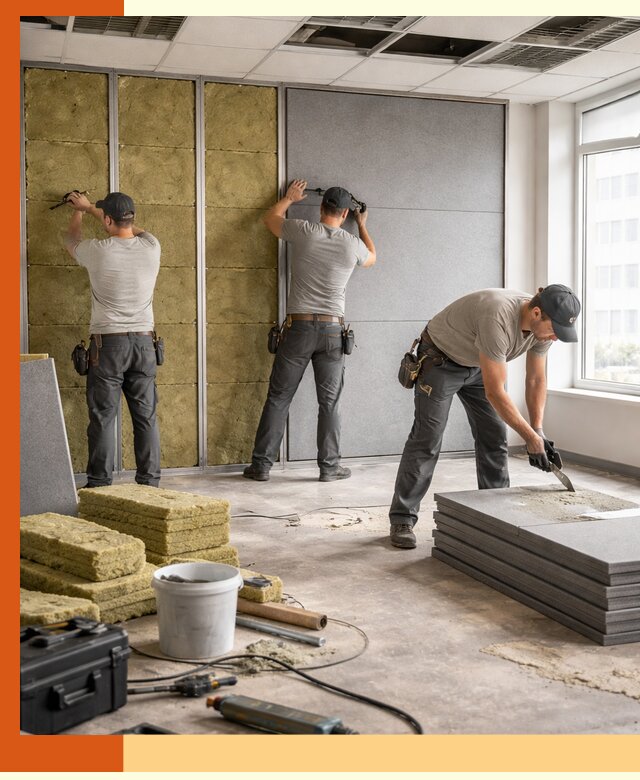 Профессиональная шумоизоляция офисов в Фурманове для комфорта сотрудников