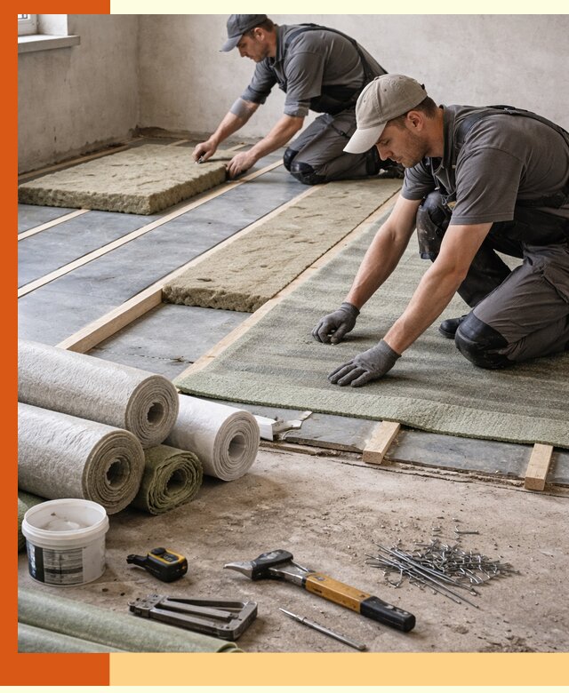 Шумоизоляция пола в Фурманове — профессиональная звукоизоляция помещений