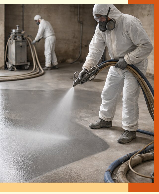 Гидроизоляция полимочевиной в Фурманове от 8660 руб/м² — напыление полимерной гидроизоляции | ТепломастерФрв