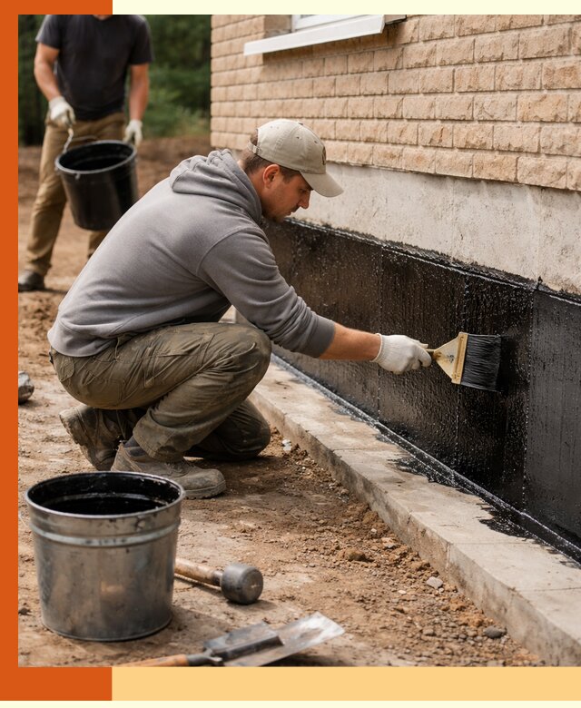 Гидроизоляция цоколя домов и зданий в Фурманове эффективными методами