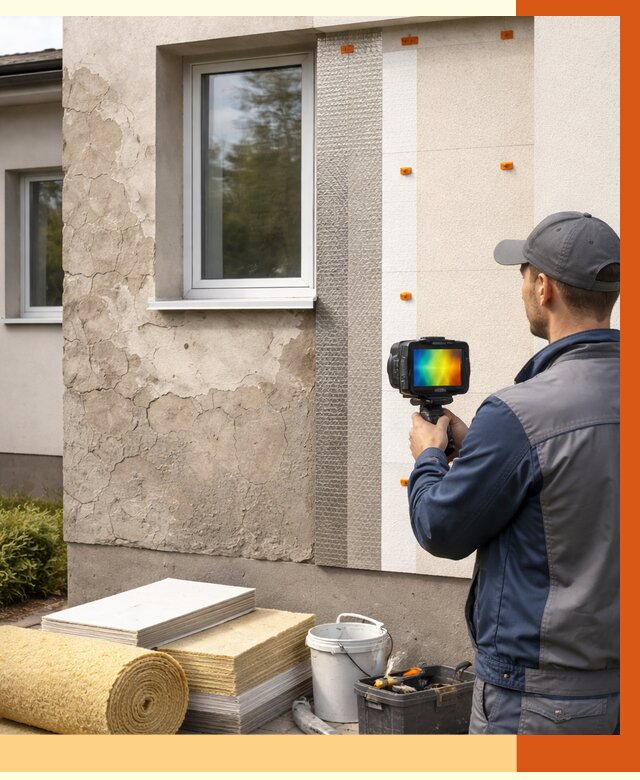 Тепловизионное обследование фасада в Фурманове от 4585 руб. под ключ | ТепломастерФрв