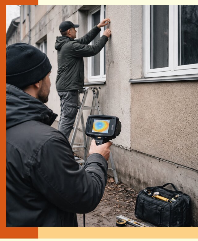 Тепловизионное обследование фасада в Фурманове для выявления дефектов