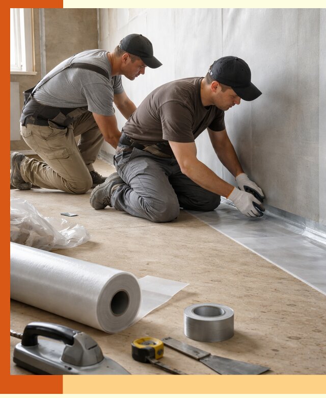 Монтаж пароизоляции для дома и помещений в Фурманове