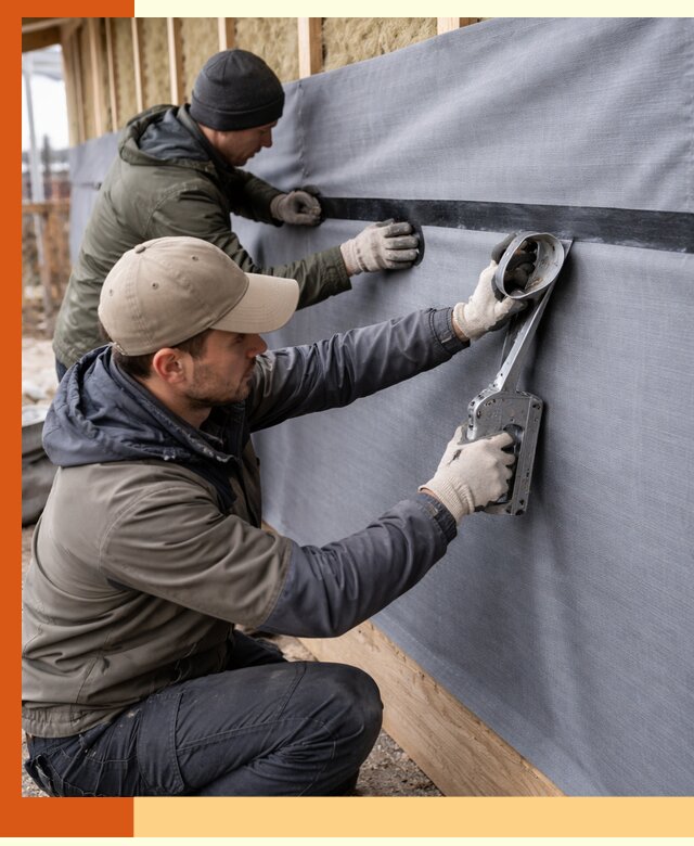 Монтаж ветроизоляции зданий и конструкций в Фурманове